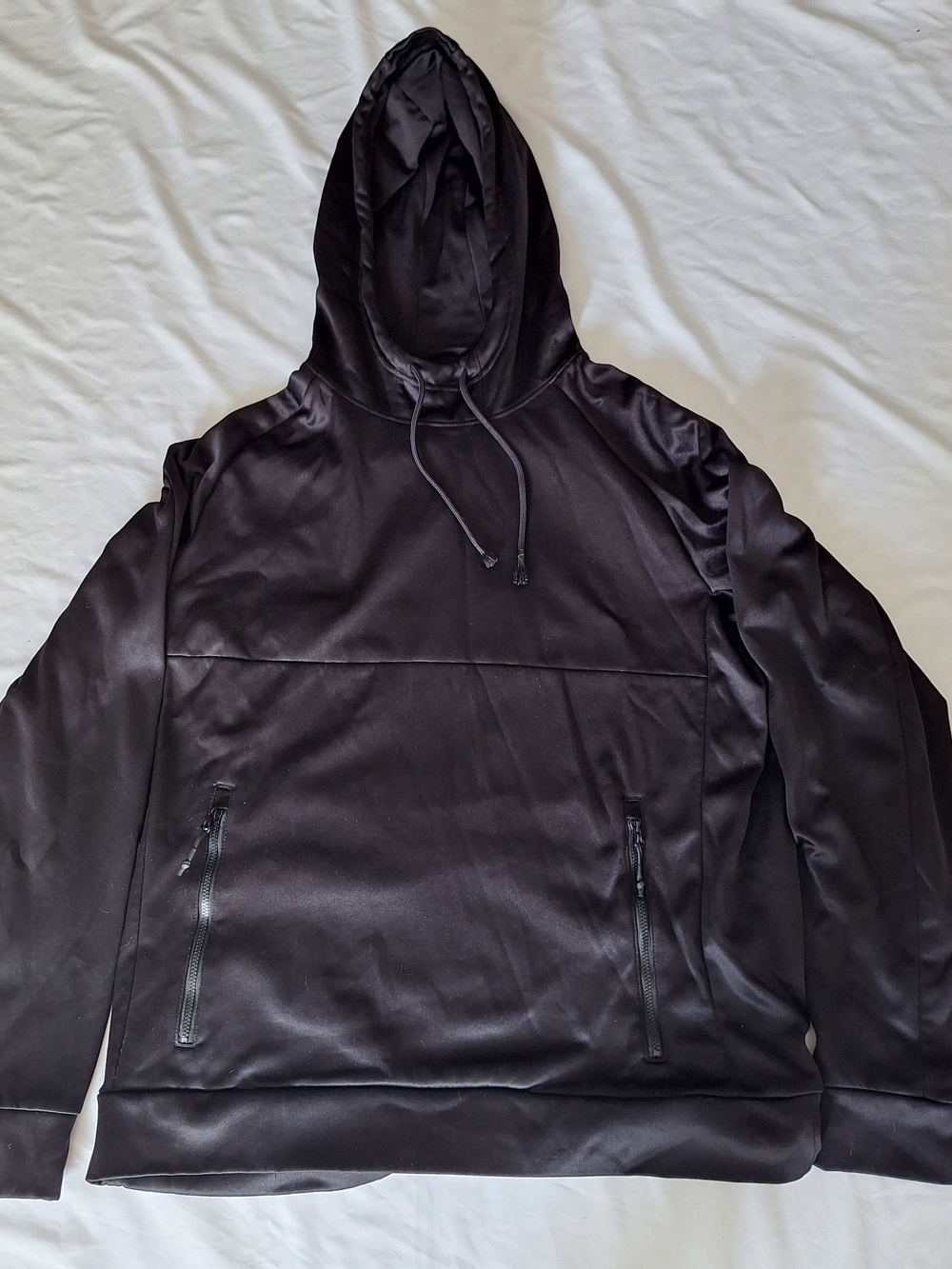 Xersion Train Black Mens Hoodie With Zipper Pockets Large